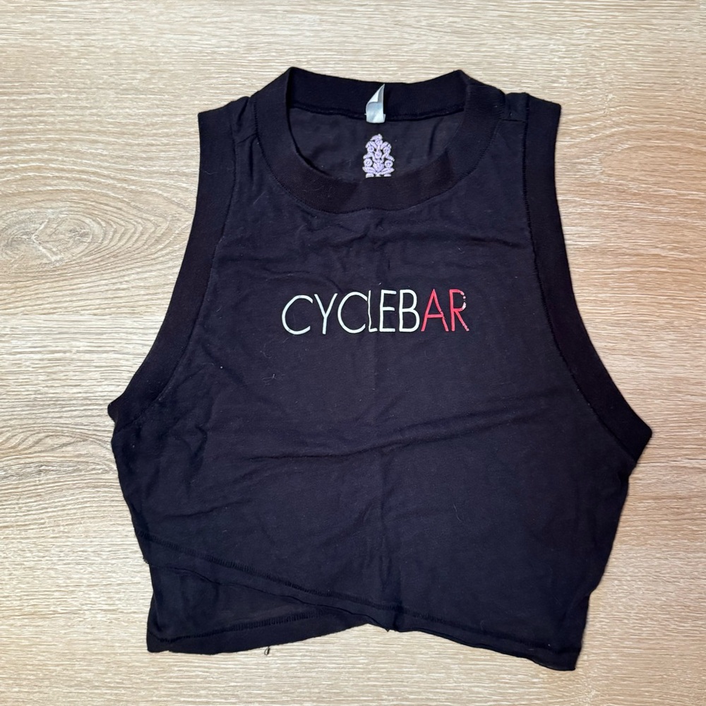 Free People FP Movement Crop Crossover Tank Cyclebar Branded